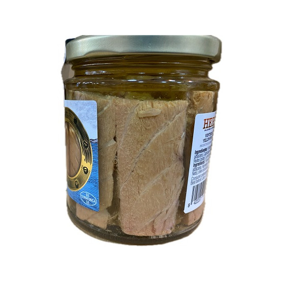 VENTRESCA DE ATÚN DE ALETA AMARILLA EN ACEITE DE OLIVA TARRO 250g. HER