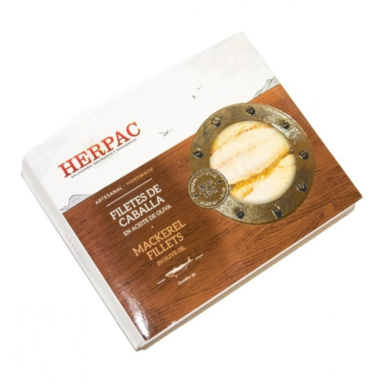 FILETES DE CABALLA EN ACEITE DE OLIVA LATA 245g. HERPAC BARBATE