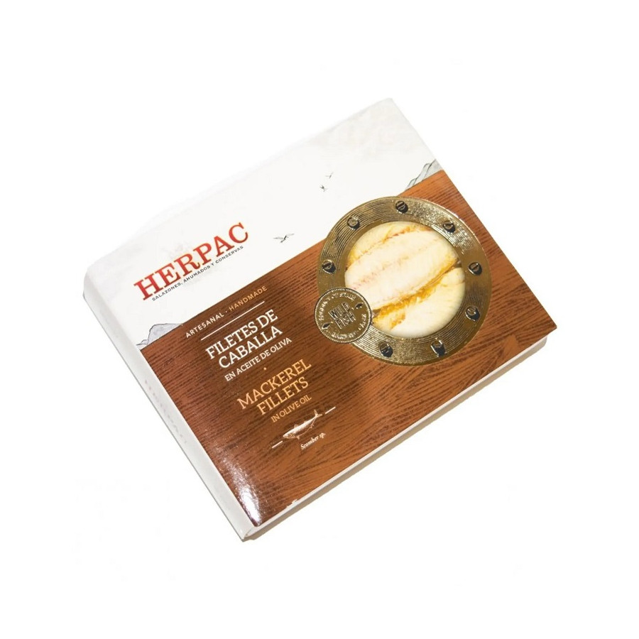 FILETES DE CABALLA EN ACEITE DE OLIVA LATA 245g. HERPAC BARBATE