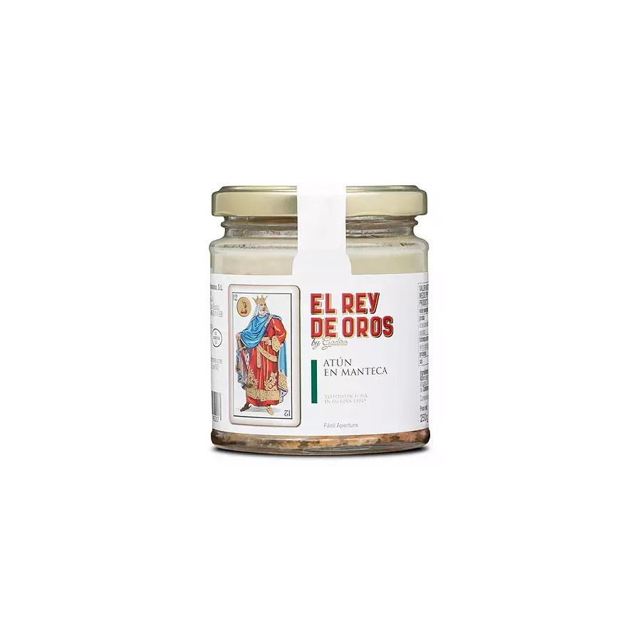 TARRO DE ATÚN EN MANTECA EL REY DE OROS 250 gr 