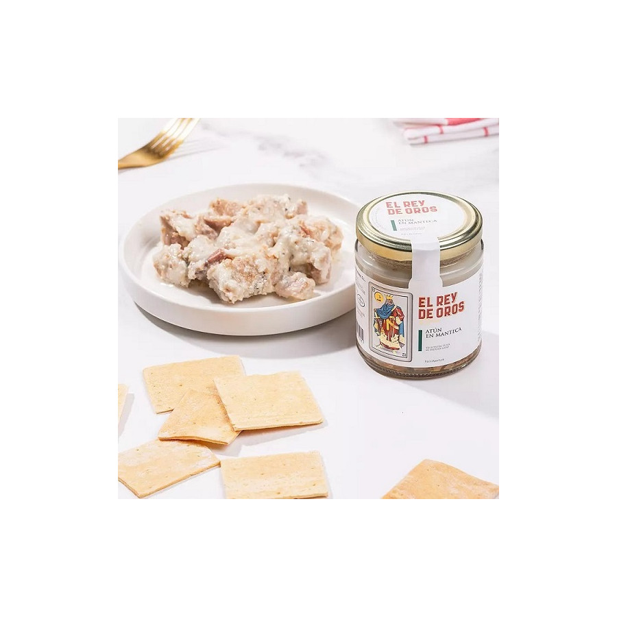 TARRO DE ATÚN EN MANTECA EL REY DE OROS 250 gr 