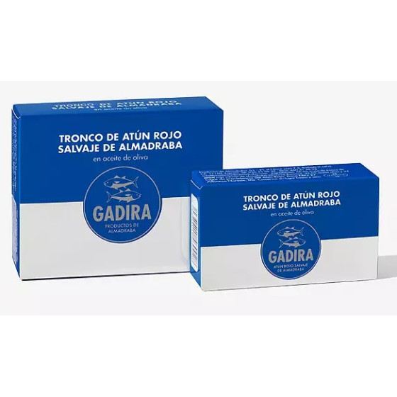 TRONCO DE ATÚN ROJO SALVAJE DE ALMADRABA EN ACEITE DE OLIVA LATA 237 g