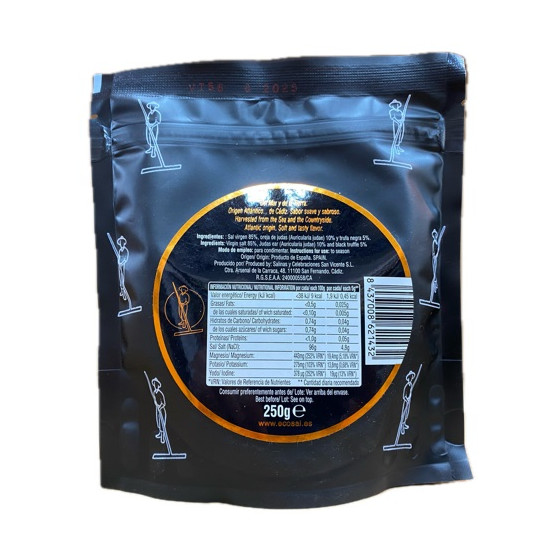 SAL VIRGEN CON TRUFAS NEGRAS 250gr. SALINAS SAN VICENTE SAN FERNANDO
