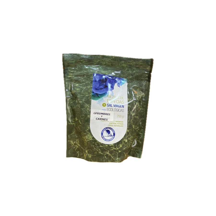 SAL VIRGEN PARA LEGUMBRES Y CARNES 250 gr. SALINAS SAN VICENTE SAN FER