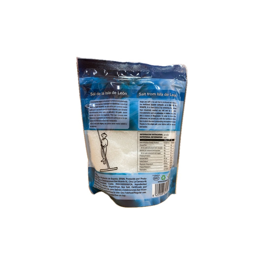 SAL MARINA VIRGEN (FINA) NATURAL Y ECOLÓGICA 750 gr. SALINAS SAN VICEN