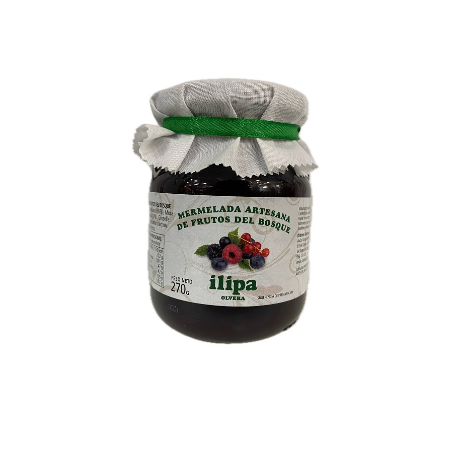 MERMELADA ARTESANA DE FRUTOS DEL BOSQUE ILIPA OLVERA