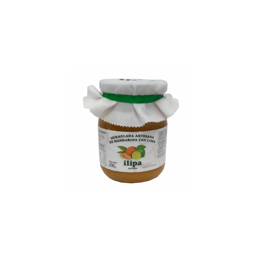 MERMELADA ARTESANA DE MANDARINA CON LIMA 290g ILIPA OLVERA