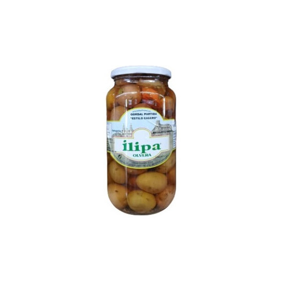 ACEITUNAS GORDAL ALIÑADA PARTIDA 600 gr ILIPA OLVERA