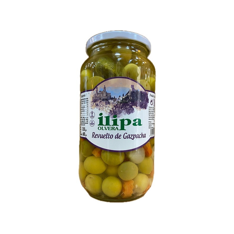 ACEITUNAS REVUELTO DE GAZPACHA ILIPA OLVERA TIERRA DE CÁDIZ