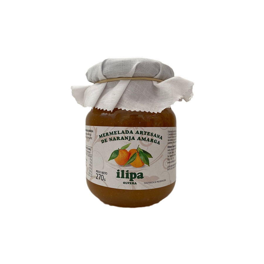MERMELADA ARTESANA DE NARANJA AMARGA 270 gr. ILIPA OLVERA