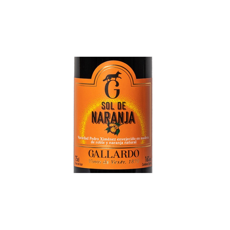 VINO MOSCATEL SOL DE NARANJA 75cl. BODEGAS GALLARDO VEJER