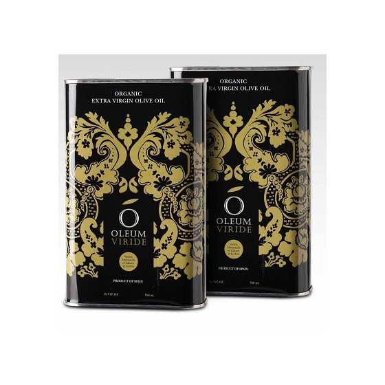 ACEITE DE OLIVA VIRGEN EXTRA ORGANICO OLEUM VIRIDE LATA 500 ml.
