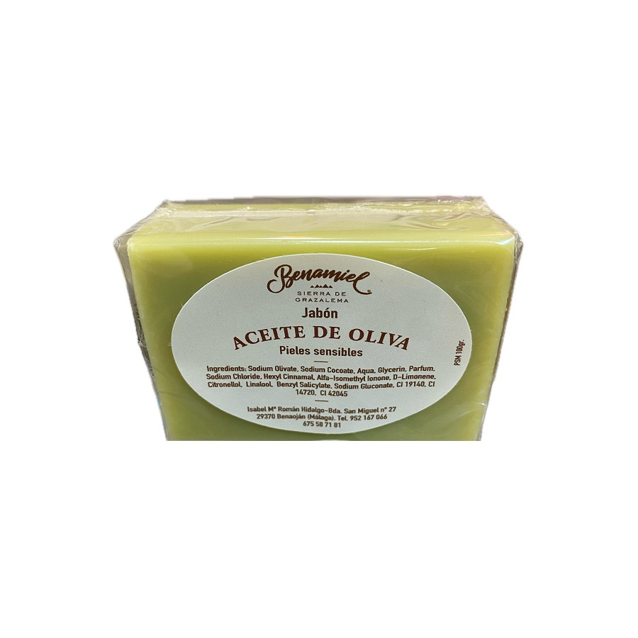 JABÓN BENAMIEL ACEITE DE OLIVA 100G PIEL SENSIBLE SIERRA DE GRAZALEMA