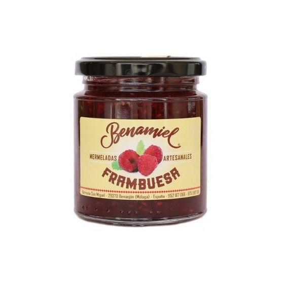 MERMELADA DE FRAMBUESA TARRO 280g. BENAMIEL SIERRA DE GRAZALEMA