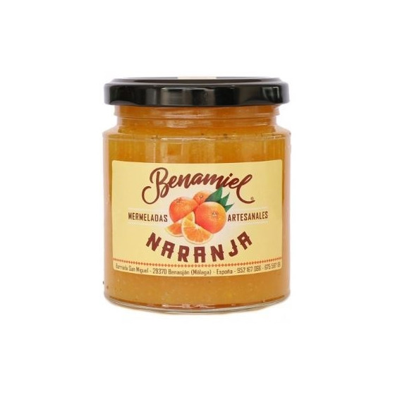 MERMELADA DE NARANJA TARRO 280g. BENAMIEL SIERRA DE GRAZALEMA