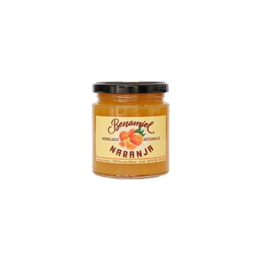 MERMELADA DE NARANJA TARRO 280g. BENAMIEL SIERRA DE GRAZALEMA