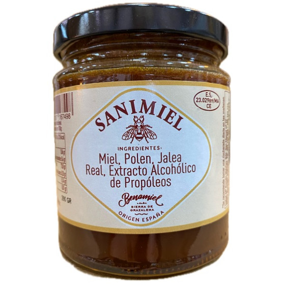 SANIMIEL 290G MIEL, POLEN, JALEA REAL Y PROPÓLEOS BENAMIEL – AIRES DE 