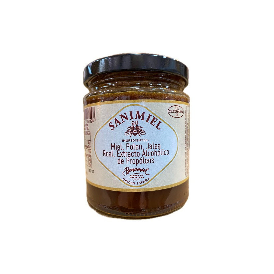 SANIMIEL 290G MIEL, POLEN, JALEA REAL Y PROPÓLEOS BENAMIEL – AIRES DE 