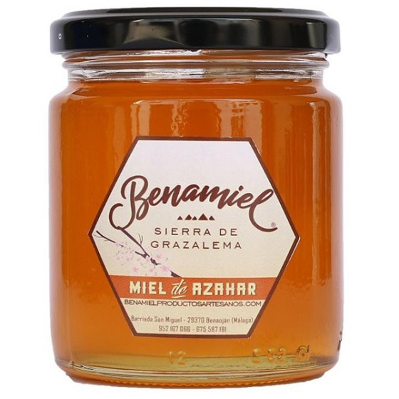 TARRO MIEL DE AZAHAR 480g. BENAMIEL SIERRA DE GRAZALEMA