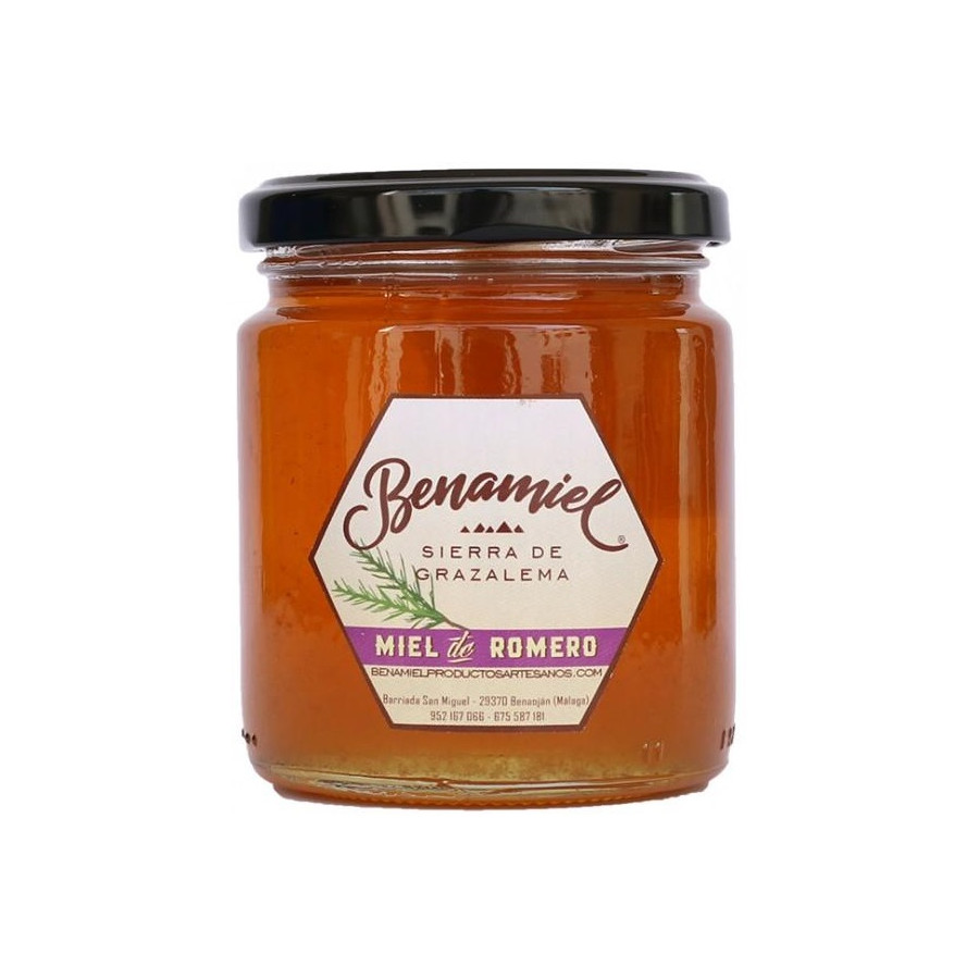 TARRO MIEL DE ROMERO 480g. BENAMIEL SIERRA DE GRAZALEMA