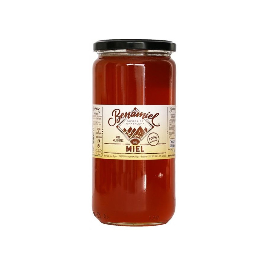 TARRO MIEL MIL FLORES 960g. BENAMIEL SIERRA DE GRAZALEMA