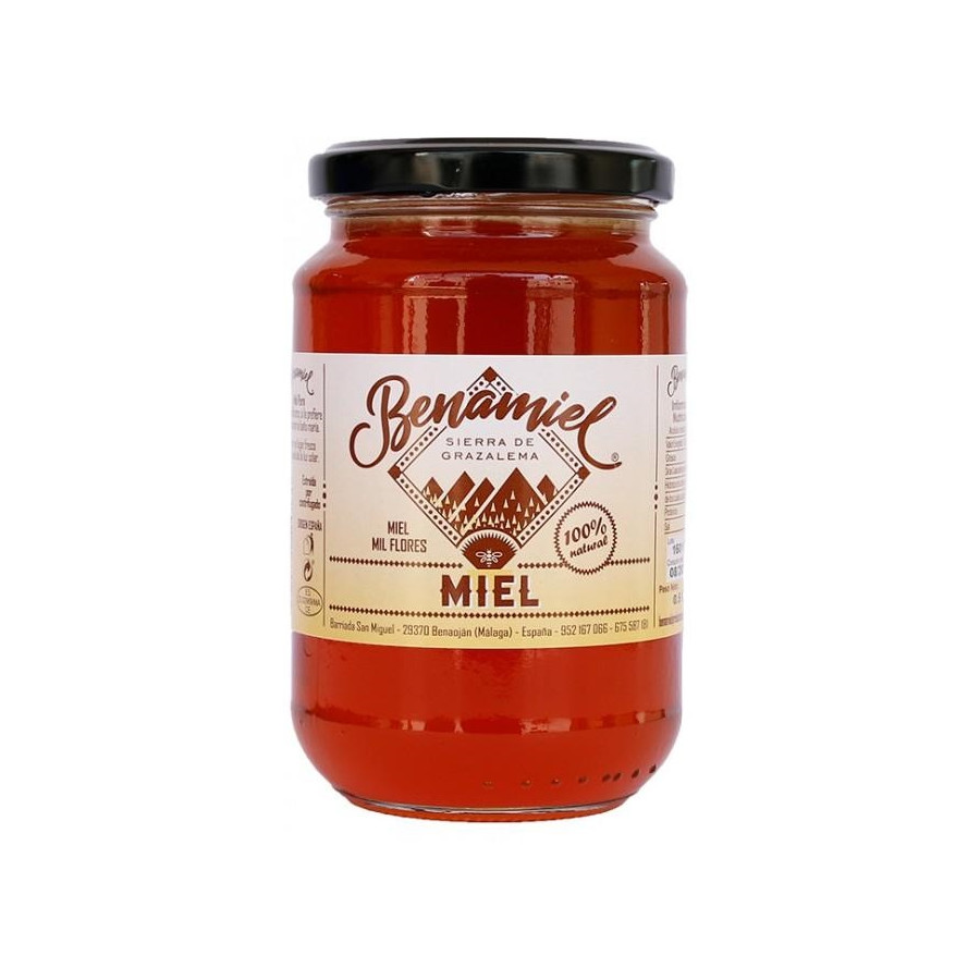 TARRO MIEL MIL FLORES 480g BENAMIEL SIERRA DE GRAZALEMA