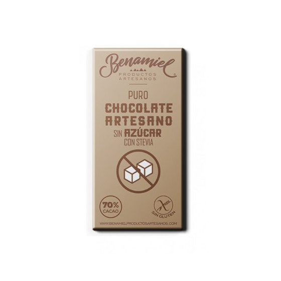 CHOCOLATE ARTESANO CON STEVIA 115g. BENAMIEL SIERRA DE GRAZALEMA