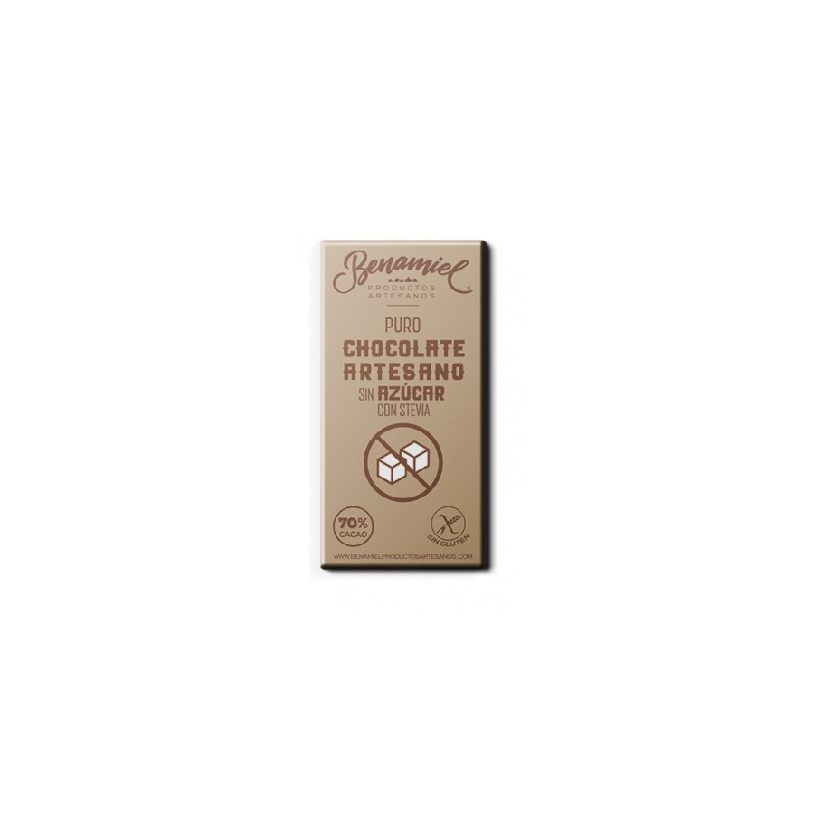 CHOCOLATE ARTESANO CON STEVIA 115g. BENAMIEL SIERRA DE GRAZALEMA