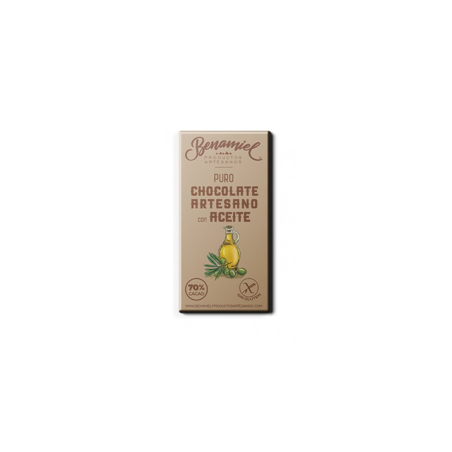 CHOCOLATE ARTESANO CON ACEITE 115g. BENAMIEL SIERRA DE GRAZALEMA