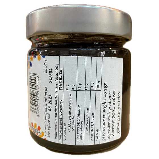 MERMELADA DE VERMOUTH 275 gr. EXPERIENCIAS DEL SUR