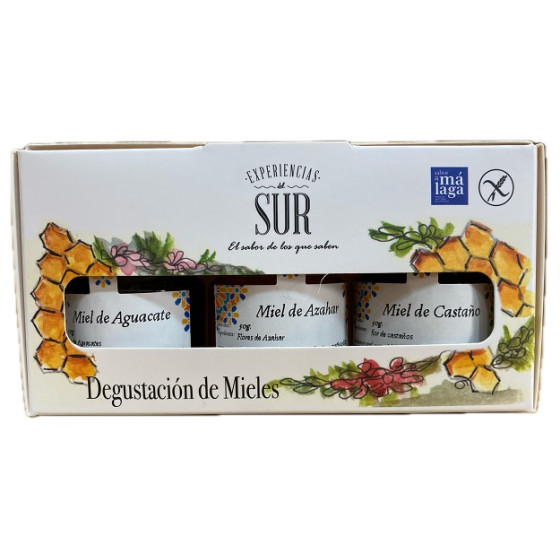 ESTUCHE DEGUSTACIÓN 3 MIELES DE 50 g. EXPERIENCIAS DEL SUR