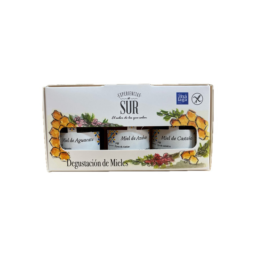 ESTUCHE DEGUSTACIÓN 3 MIELES DE 50 g. EXPERIENCIAS DEL SUR