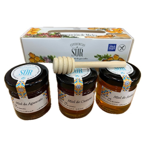 ESTUCHE DEGUSTACIÓN 3 MIELES DE 50 g. EXPERIENCIAS DEL SUR