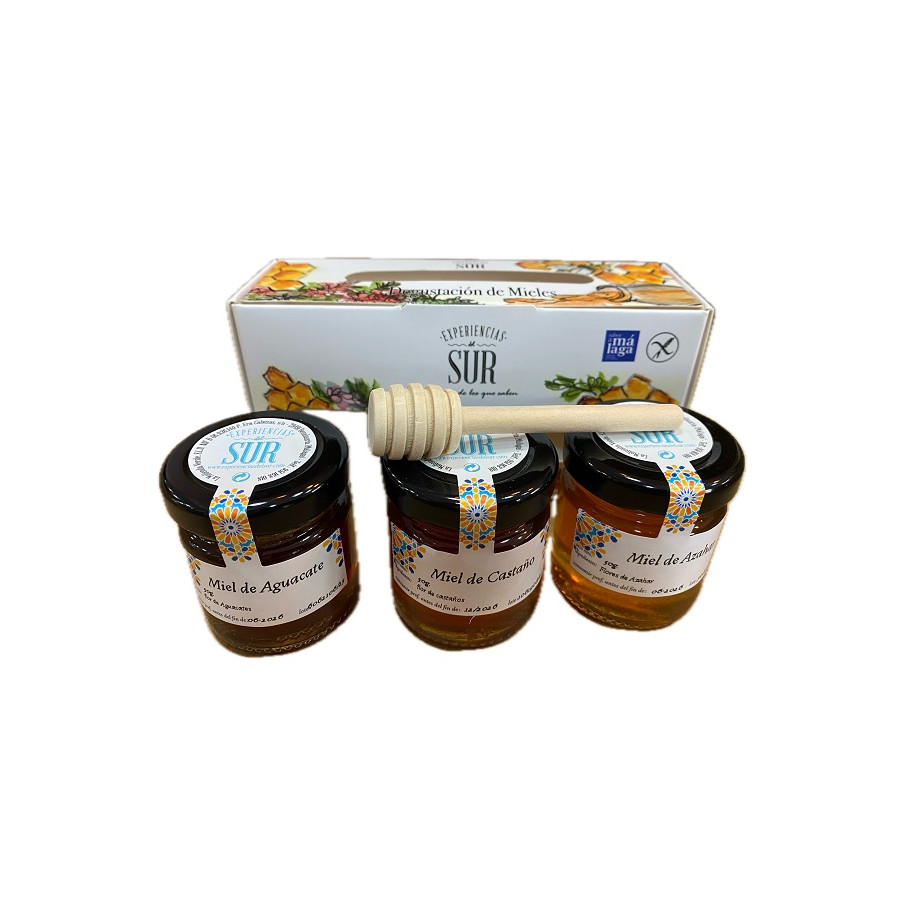ESTUCHE DEGUSTACIÓN 3 MIELES DE 50 g. EXPERIENCIAS DEL SUR