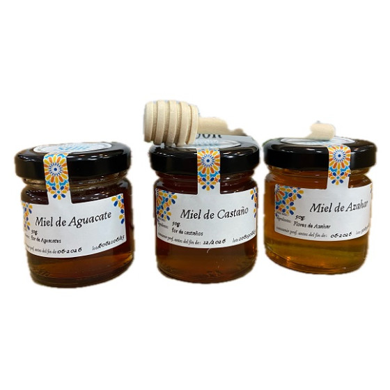 ESTUCHE DEGUSTACIÓN 3 MIELES DE 50 g. EXPERIENCIAS DEL SUR