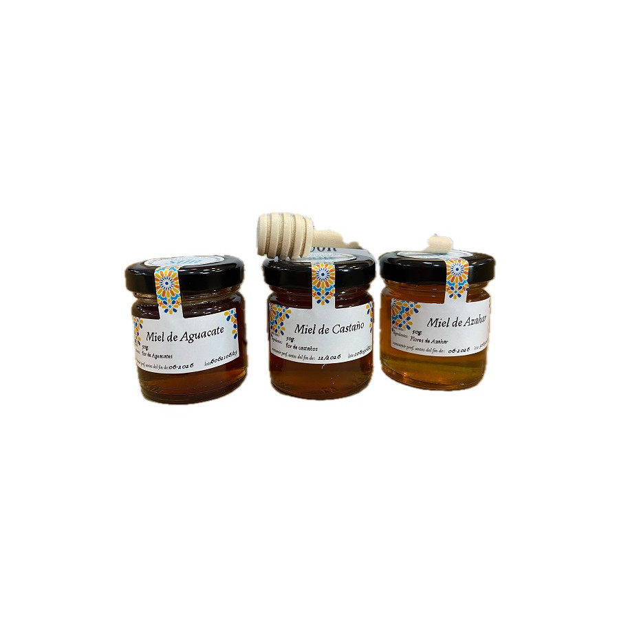 ESTUCHE DEGUSTACIÓN 3 MIELES DE 50 g. EXPERIENCIAS DEL SUR