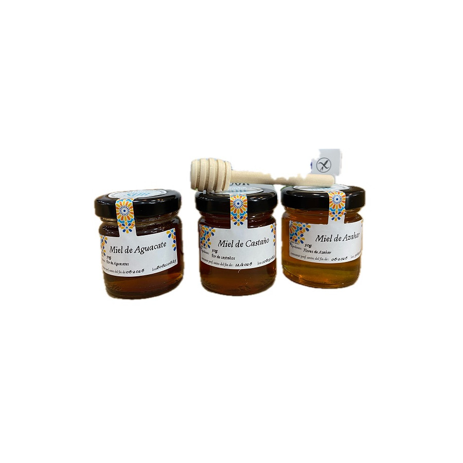 ESTUCHE DEGUSTACIÓN 3 MIELES DE 50 g. EXPERIENCIAS DEL SUR