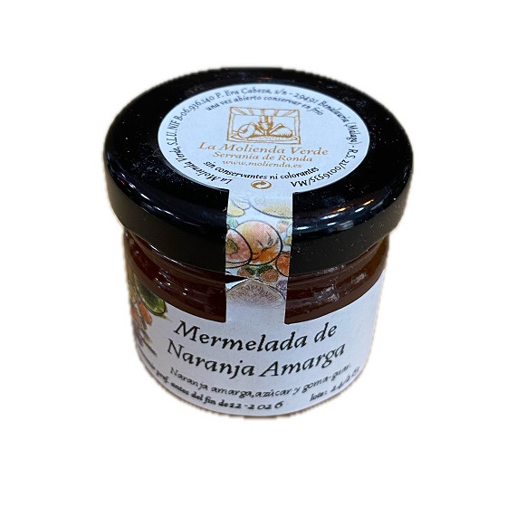 MERMELADA DE NARANJA AMARGA MINI TARRO 40 g. LA MOLIENDA VERDE