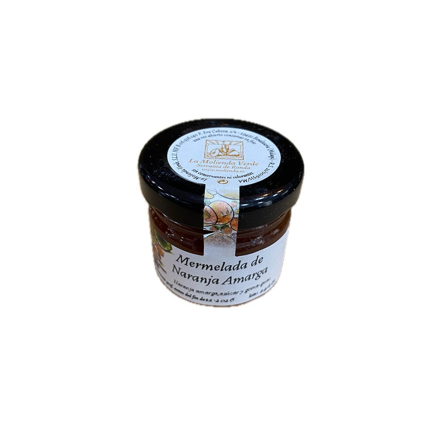 MERMELADA DE NARANJA AMARGA MINI TARRO 40 g. LA MOLIENDA VERDE