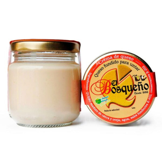 CREMA DE QUESO PARA UNTAR TARRO 130 gr. EL BOSQUEÑO