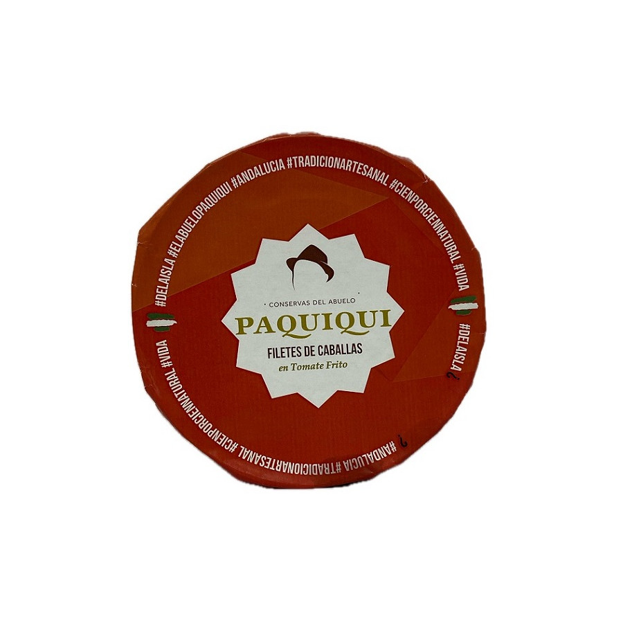 FILETES DE CABALLA EN TOMATE FRITO CONSERVAS DEL ABUELO PAQUIQUI  255 