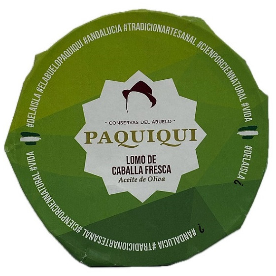 LOMO DE CABALLA FRESCA EN ACEITE DE OLIVA 580gr CONSERVAS DEL ABUELO P