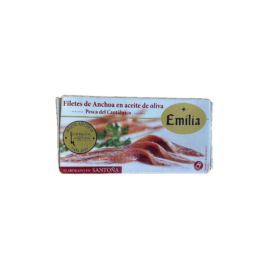 ANCHOAS DEL CANTÁBRICO 48G CONSERVAS EMILIA FILETES EN ACEITE DE OLIVA