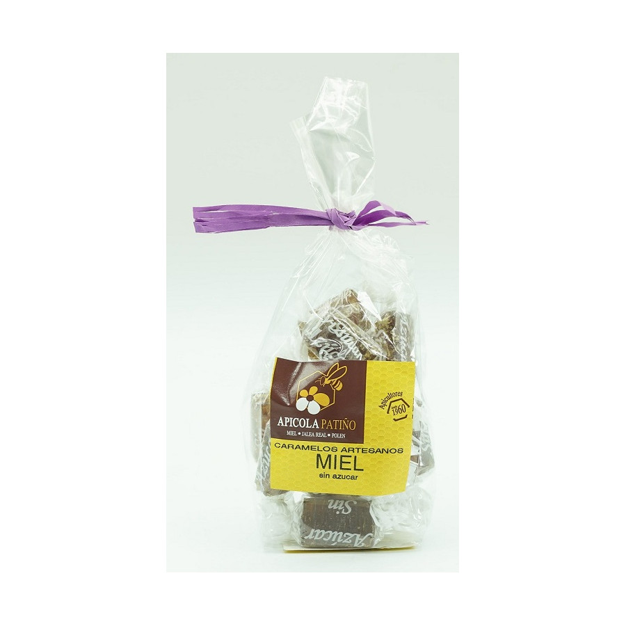 CARAMELOS ARTESANOS MIEL SIN AZUCAR 100gr APICOLA PATIÑO CONIL CÁDIZ