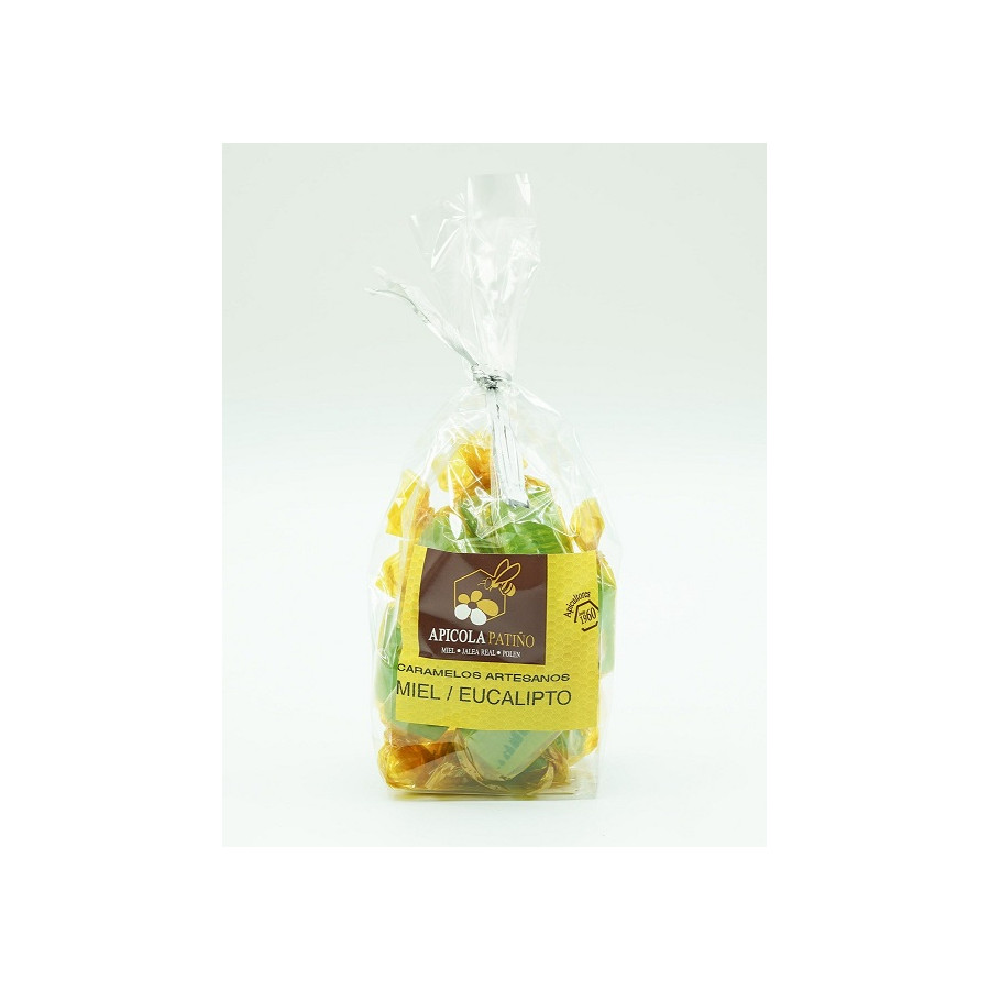 CARAMELOS ARTESANOS MIEL Y EUCALIPTO 100gr APICOLA PATIÑO CONIL CÁDIZ