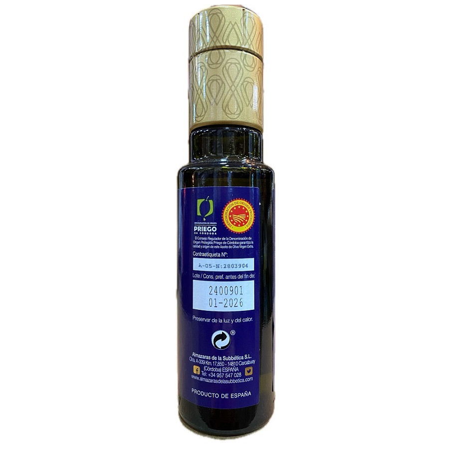 ACEITE DE OLIVA VIRGEN EXTRA 100ML SERIE ORO PARQUEOLIVA DOP PRIEGO DE