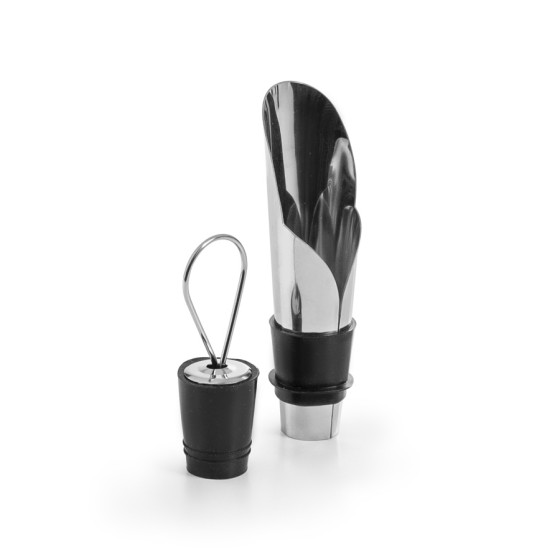 ESCANCIADOR DE VINO CON TAPÓN ACERO INOXIDABLE