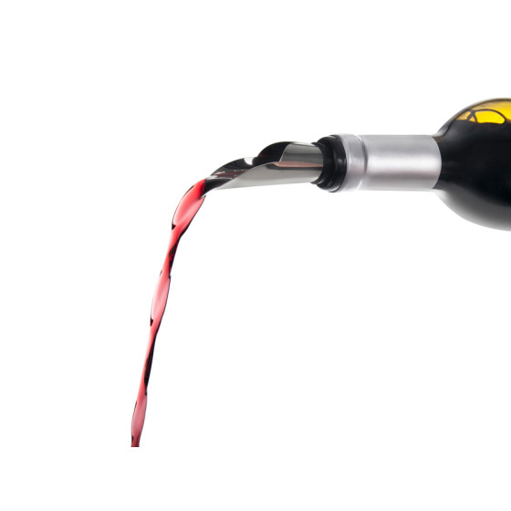 ESCANCIADOR DE VINO CON TAPÓN ACERO INOXIDABLE