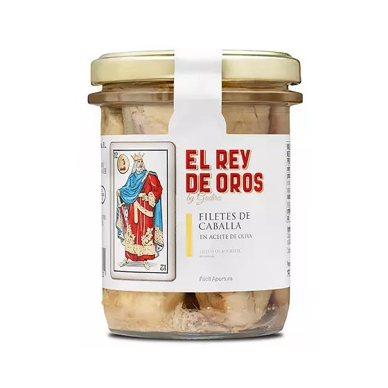 TARRO DE FILETES DE CABALLA 190 gr. EL REY DE OROS BARBATE