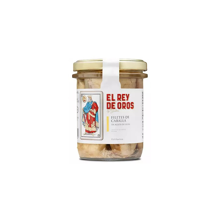 TARRO DE FILETES DE CABALLA 190 gr. EL REY DE OROS BARBATE